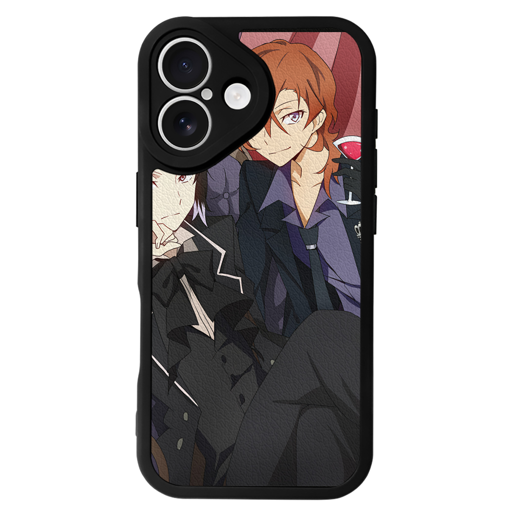 （画像用） 文豪ストレイドッグス Bungo Stray Dogs 【iPhone 16シリーズ対応】シリコンスマホケース（レザー調） 材質：シリコン